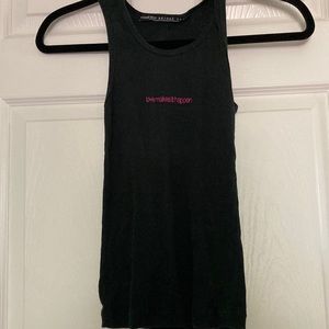 Condé Nast Bridal Group Black “love makes it happen” Tank Top | Size Small